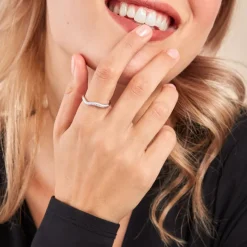 Bague Nandie Argent Blanc Oxyde De Zirconium