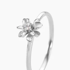 Bague Narcisse Dream Argent Blanc Oxyde De Zirconium