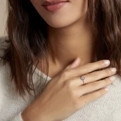 Bague Narcisse Dream Argent Blanc Oxyde De Zirconium