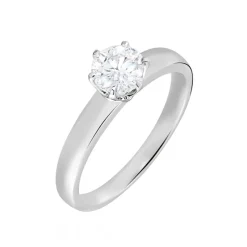 Bague Natalia Ld Platine Blanc Diamant Synthétique