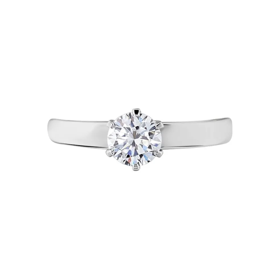 Bague Natalia Ld Platine Blanc Diamant Synthétique