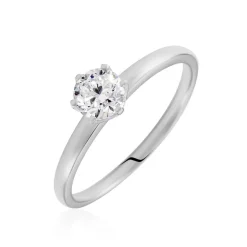 Bague Natalia Ld Platine Blanc Diamant Synthétique