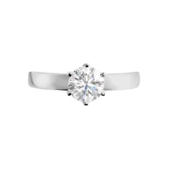 Bague Natalia Ld Platine Blanc Diamant Synthétique
