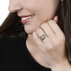 Bague Nathalie Or Bicolore Diamant