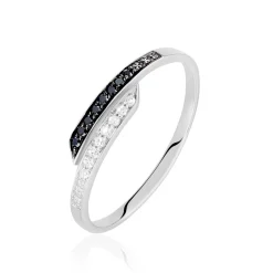 Bague Nazima Or Blanc Diamant