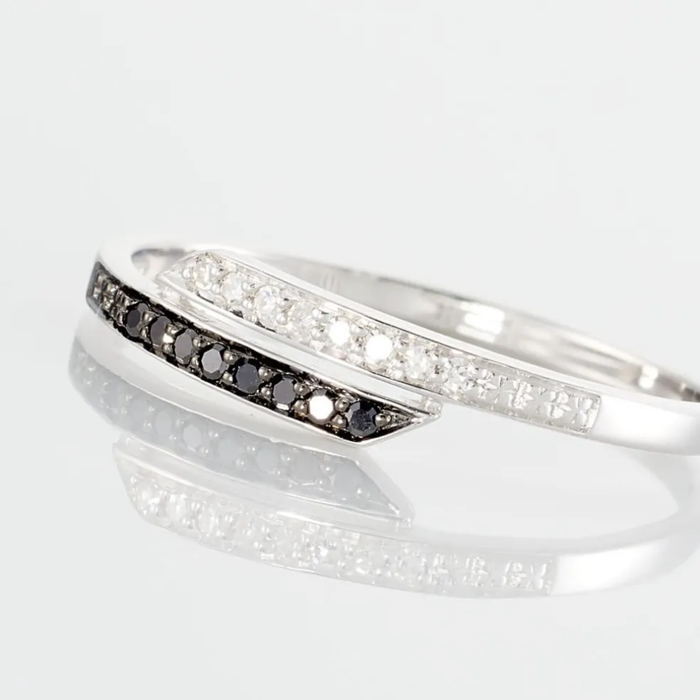 Bague Nazima Or Blanc Diamant