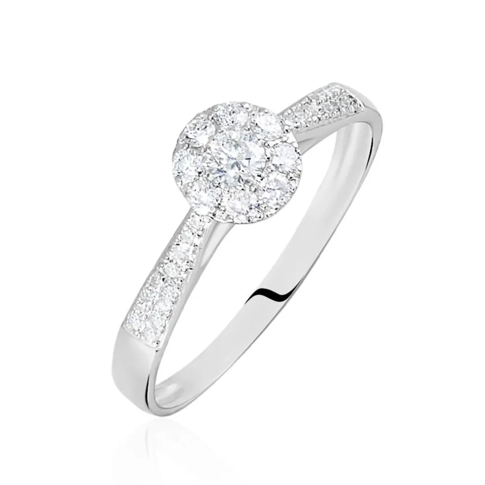 Bague Neptune Or Blanc Diamant