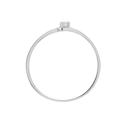 Bague Nesryne Or Blanc Oxyde De Zirconium