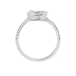 Bague Nevarte Argent Blanc Oxyde De Zirconium