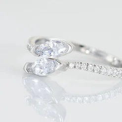 Bague Nevarte Argent Blanc Oxyde De Zirconium