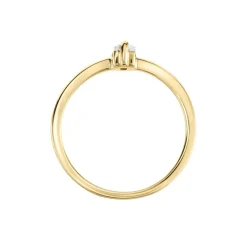 Bague Nila Plaqué Or Jaune Oxyde De Zirconium