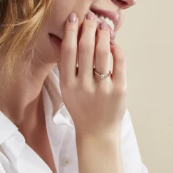 Bague Nila Plaqué Or Jaune Oxyde De Zirconium