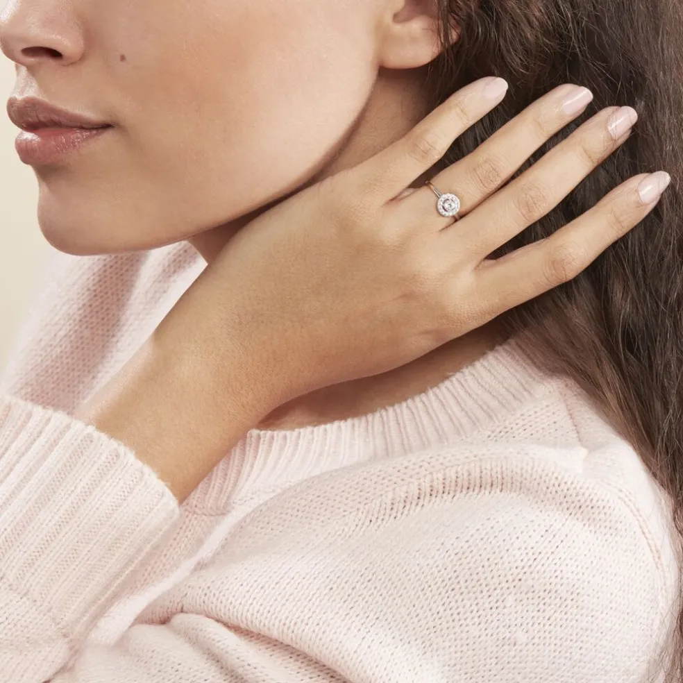 Bague Ninon Or Blanc Oxyde De Zirconium