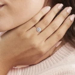 Bague Ninon Or Blanc Oxyde De Zirconium