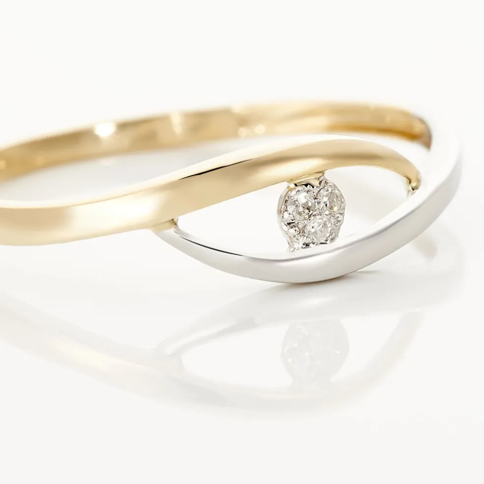 Bague Nohane Or Bicolore Diamant