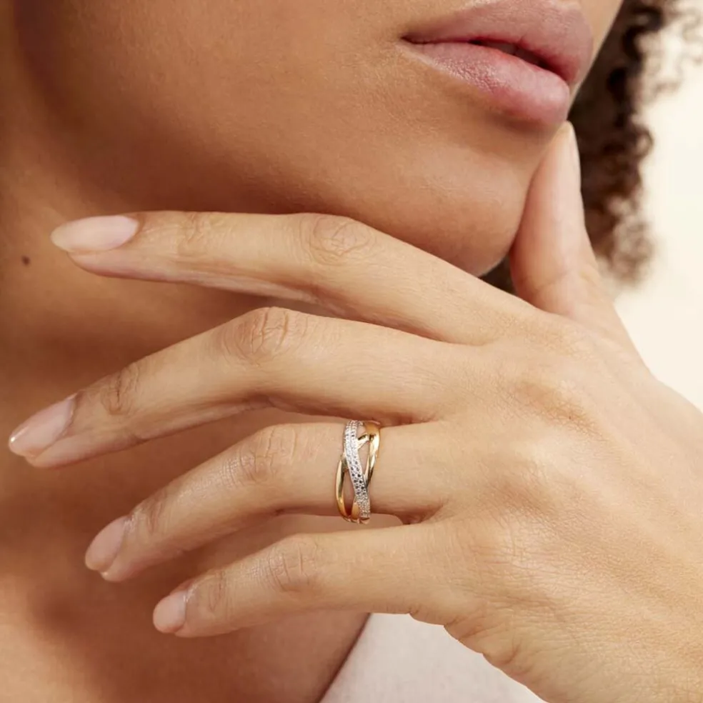 Bague Nuccia Or Bicolore Diamant