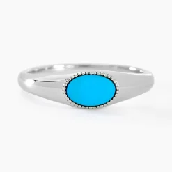 Bague Ocean Argent Blanc Turquoise