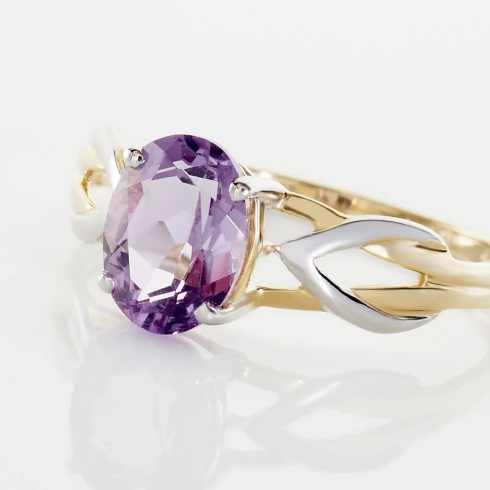Bague Or Bicolore Bonnie Améthyste