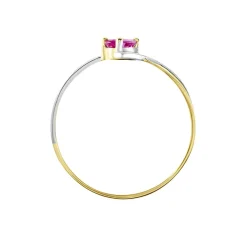 Bague Or Bicolore Rosmunda Rubis