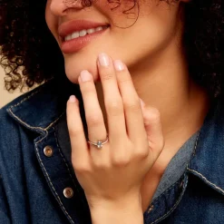 Bague Or Blanc Anja Topaze