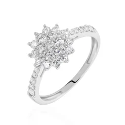Bague Or Blanc  Chouchana Diamant Synthetique