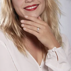 Bague Or Blanc  Chouchana Diamant Synthetique
