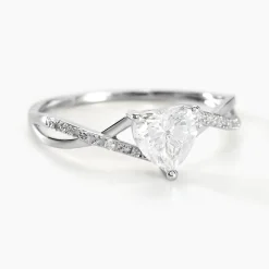 Bague Or Blanc Clothilde Oxyde De Zirconium