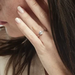 Bague Or Blanc Clothilde Oxyde De Zirconium