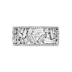 Bague Or Blanc Collection 1986 Diamants