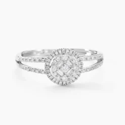 Bague Or Blanc Collection 1986 Diamants