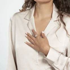 Bague Or Blanc Collection 1986 Diamants