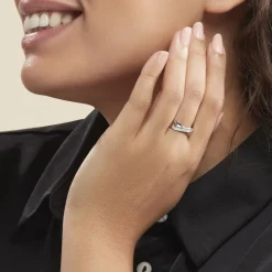 Bague Or Blanc Diamants