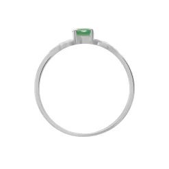 Bague Or Blanc Febe Emeraude
