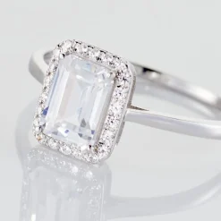 Bague Or Blanc Goulven Oxyde De Zirconium