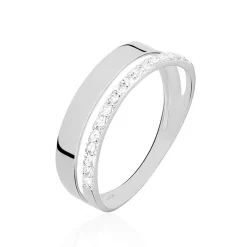 Bague Or Blanc Katiana Oxydes De Zirconium