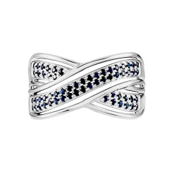 Bague Or Blanc Mauraine Saphirs