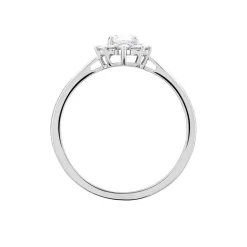 Bague Or Blanc Mysie Diamants Synthétiques