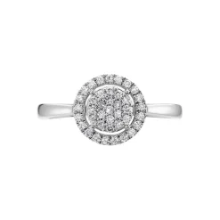 Bague Or Blanc Nawra Diamants Synthétiques