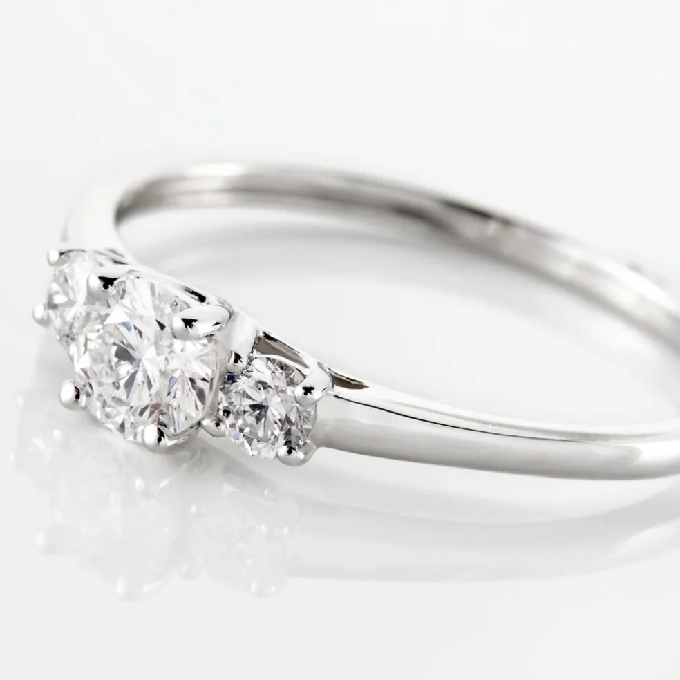 Bague Or Blanc Neely Diamants Synthétiques