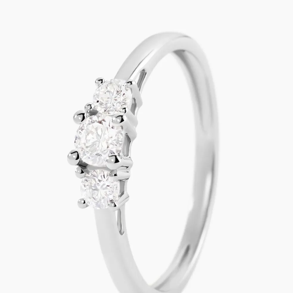 Bague Or Blanc Neely Diamants Synthétiques