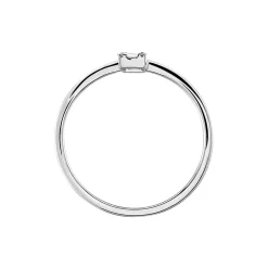 Bague Or Blanc Oxyde De Zirconium