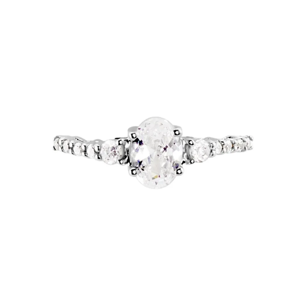 Bague Or Blanc Peadar Oxyde De Zirconium