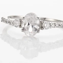 Bague Or Blanc Peadar Oxyde De Zirconium