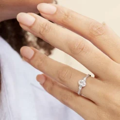 Bague Or Blanc Peadar Oxyde De Zirconium