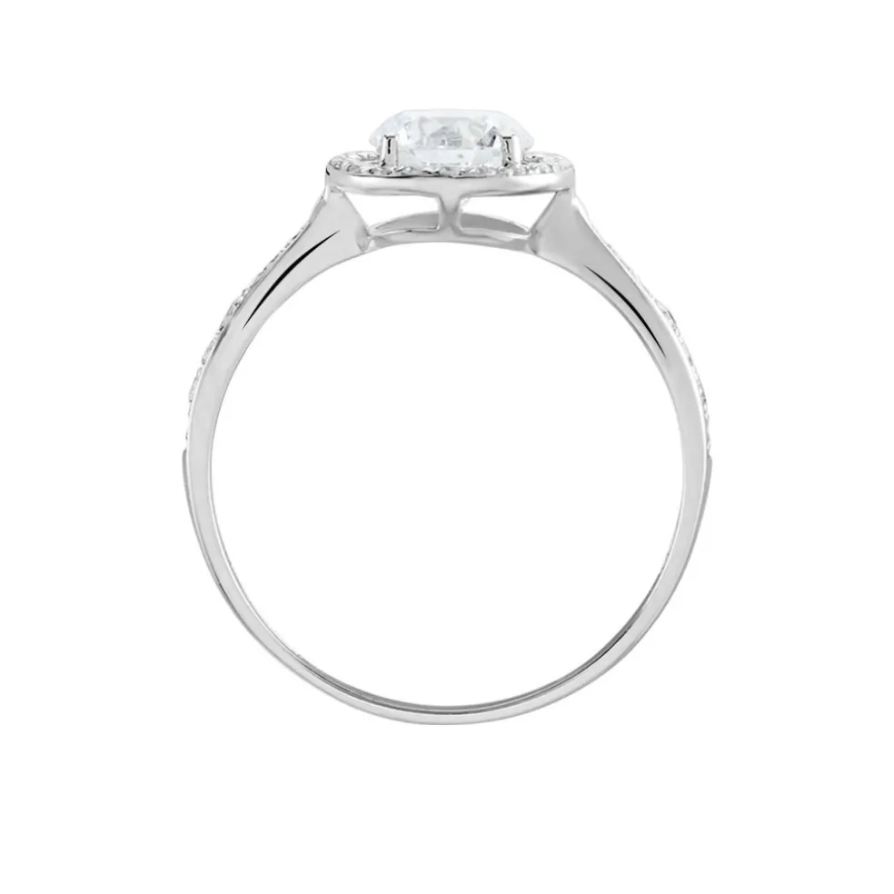 Bague Or Blanc Pelagius Oxyde De Zirconium