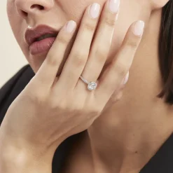 Bague Or Blanc Pelagius Oxyde De Zirconium