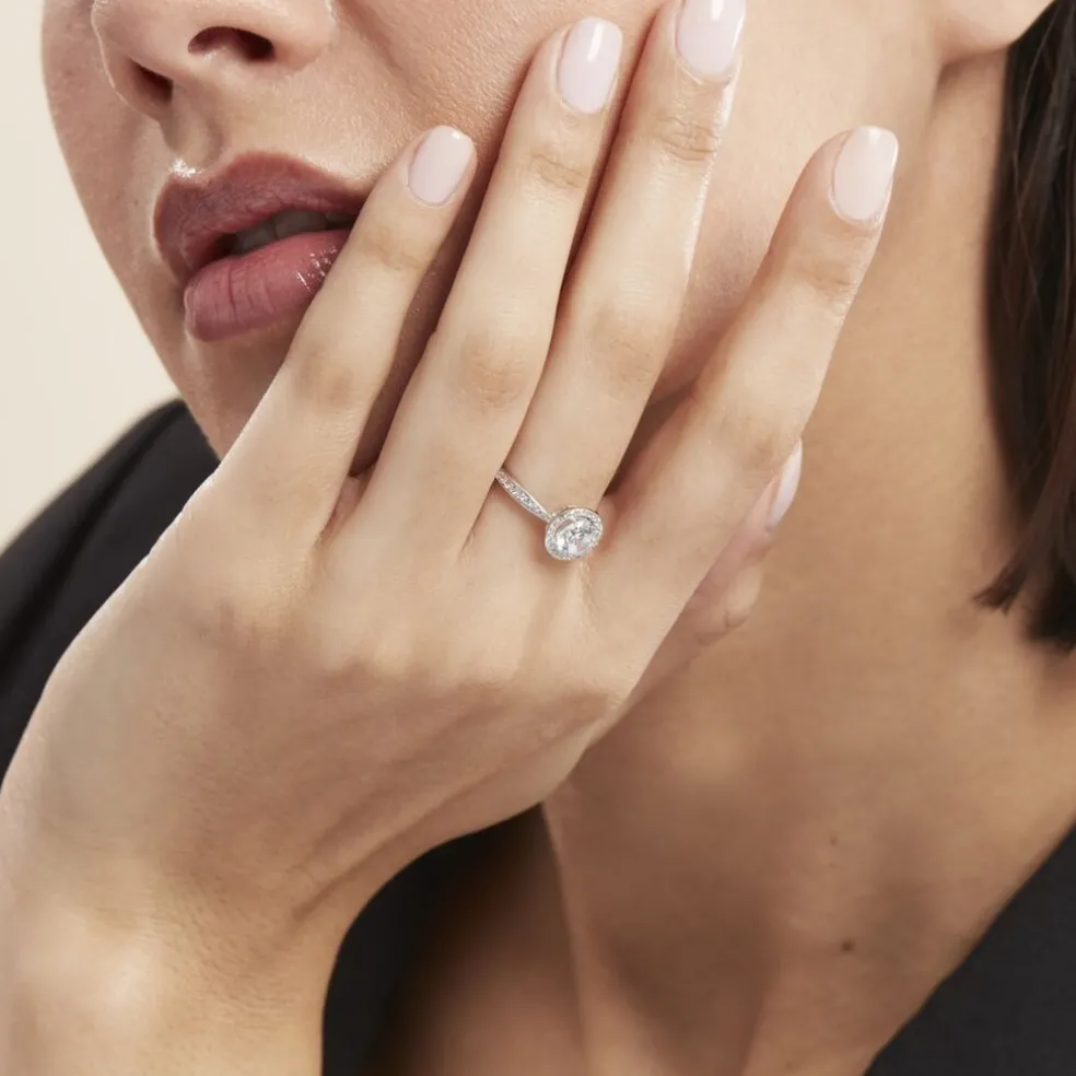 Bague Or Blanc Pelagius Oxyde De Zirconium