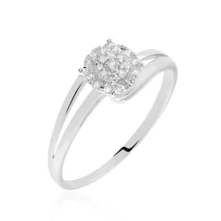 Bague Or Blanc Rosalane Diamants