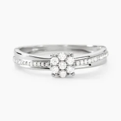 Bague Or Blanc Rosalane Diamants