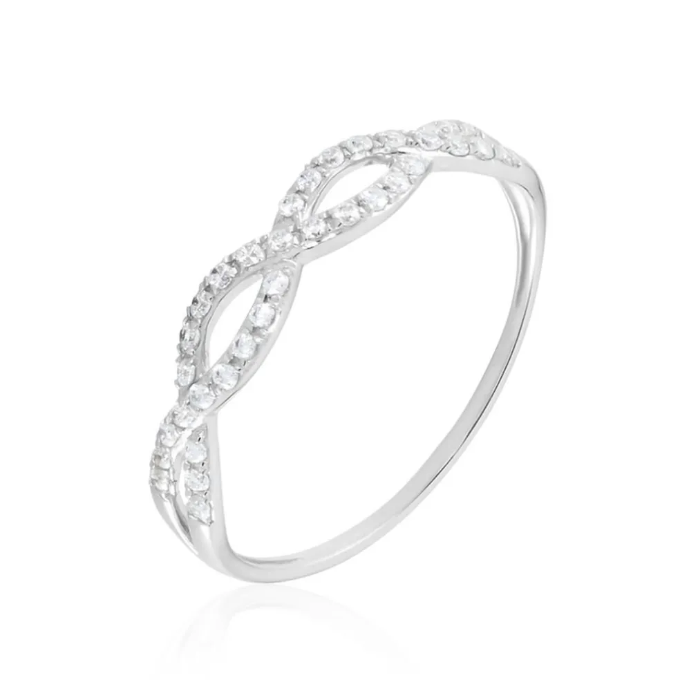 Bague Or Blanc Triston Oxyde De Zirconium